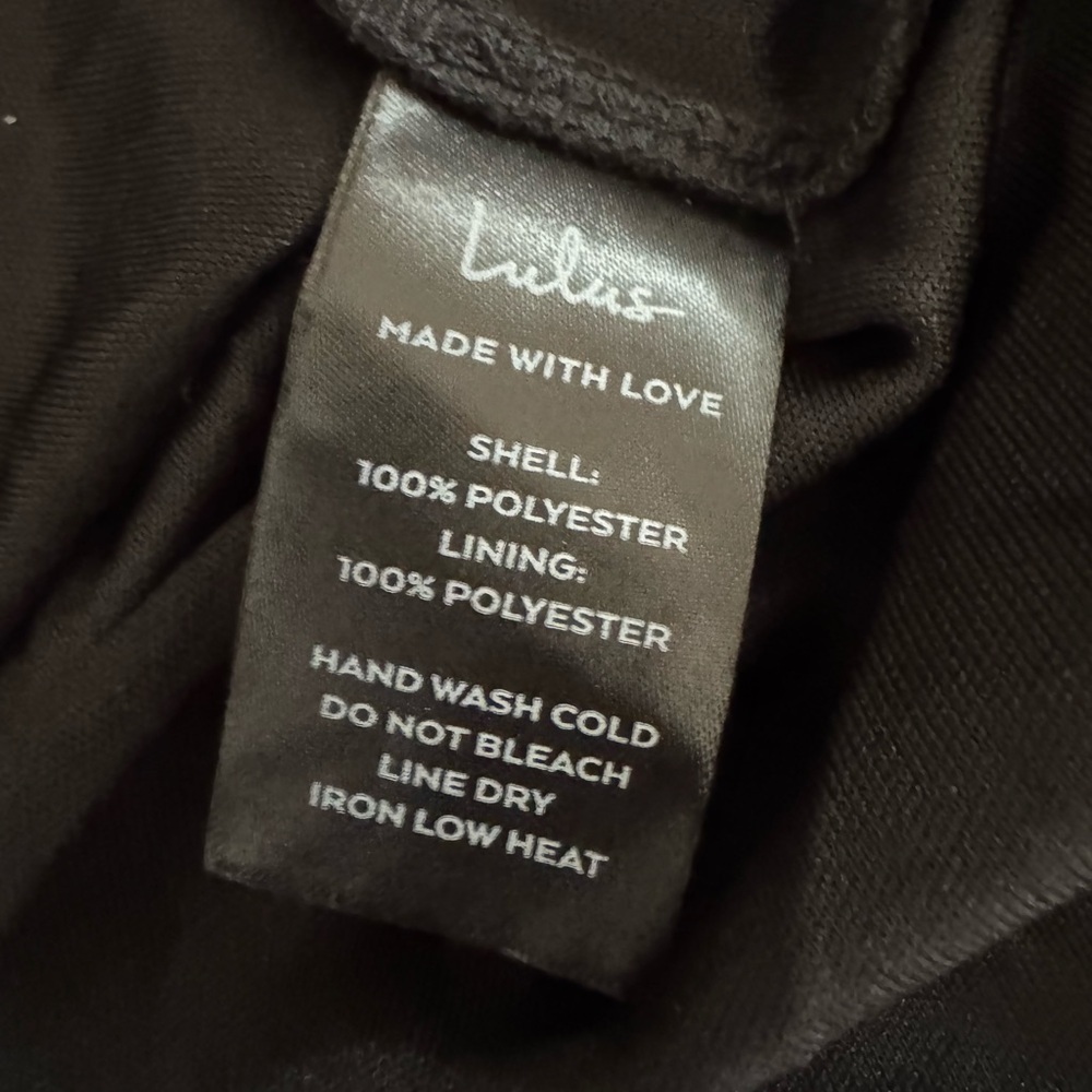 Lulus Radiant Charisma Black Chiffon Ruched Tie-Strap Maxi Dress 3X - Picture 9 of 9